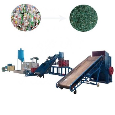 Washer And Dryer Plastic Recycle Crusher For Pp Pe Pvc Grinder Plastic Recycling Machine